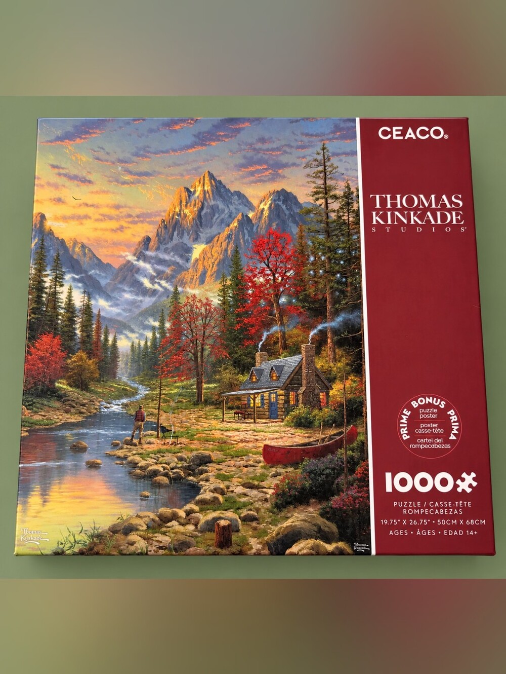 Thomas Kinkade The Good Life 1000 Piece Puzzle Ceaco 2025 NEW SEALED w/ Poster
